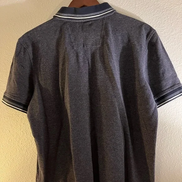 Nautica Men's Navy Blue Polo Shirt, Business Casual Collared Dress Shirt - Picture 9 of 9